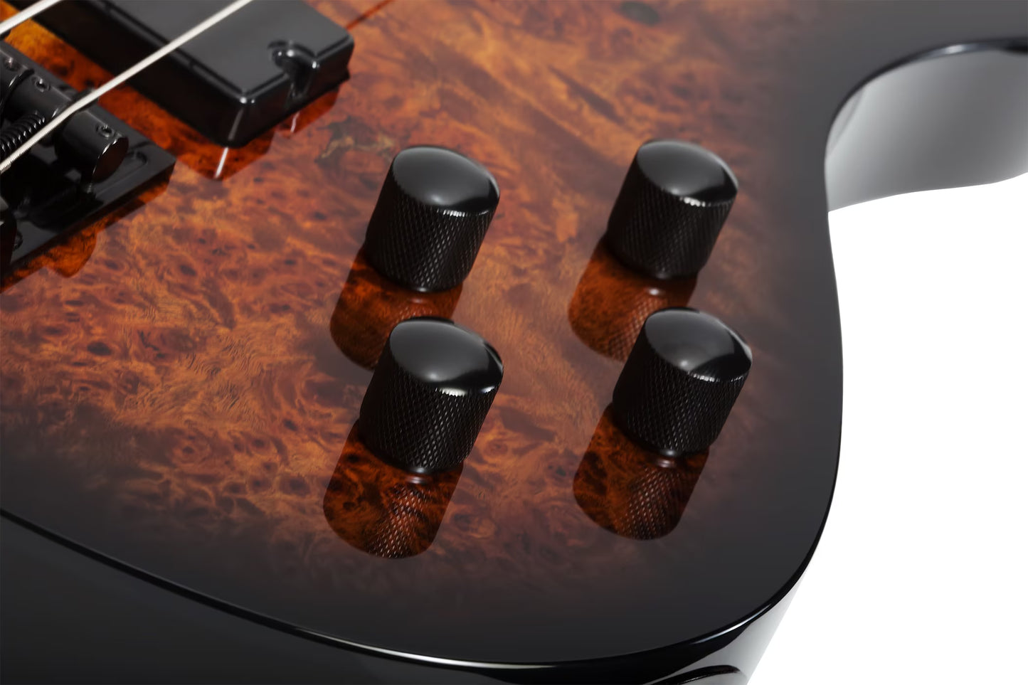 Schecter C-4 Standard Bass Tobacco Burl