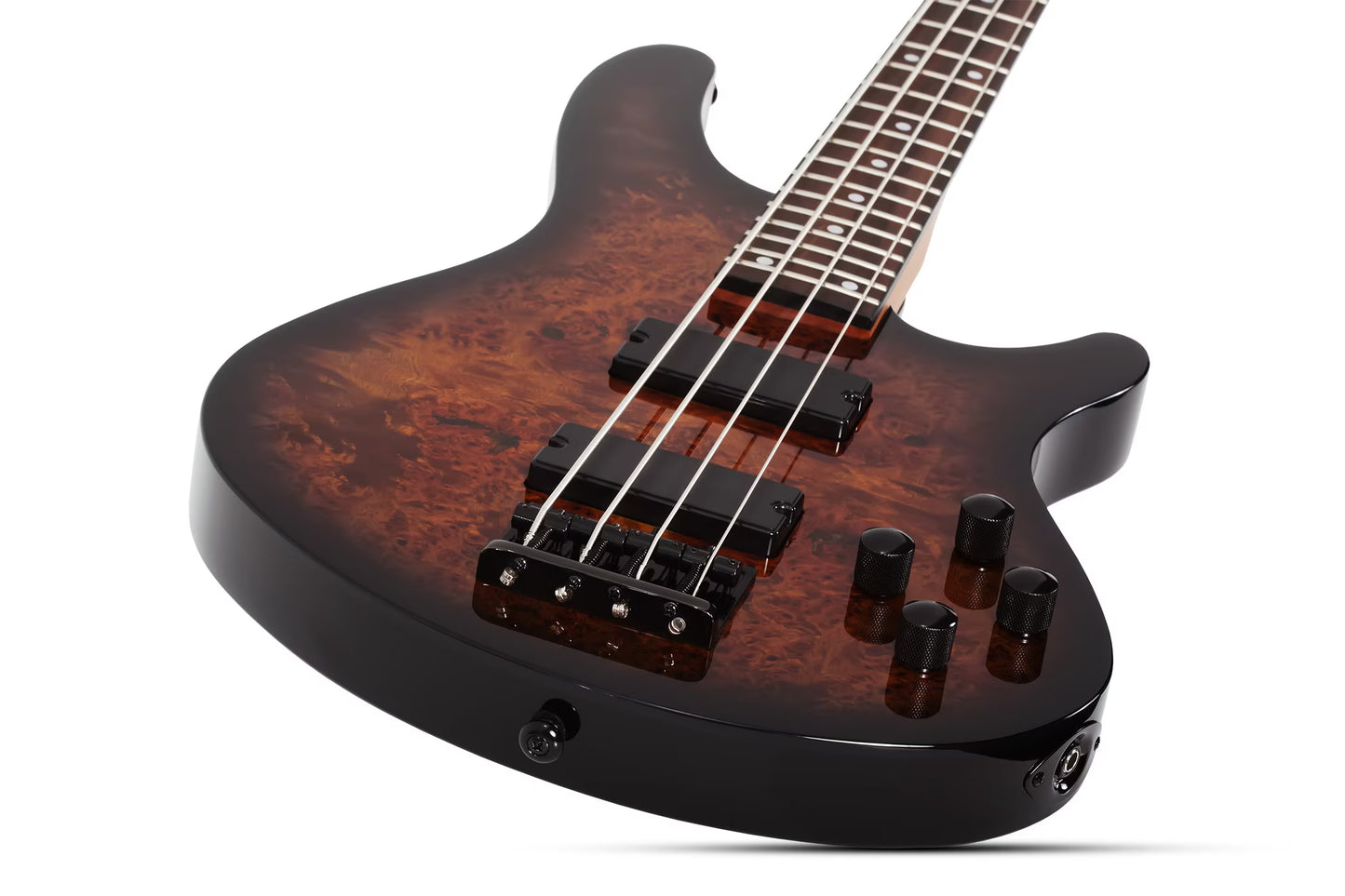 Schecter C-4 Standard Bass Tobacco Burl