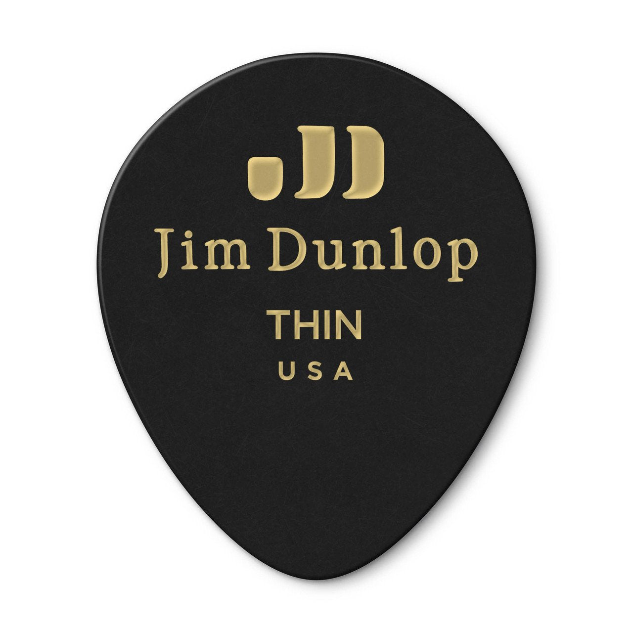 CELLULOID BLACK TEARDROP PICK THIN