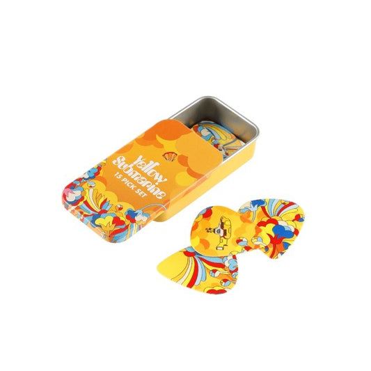 D'Addario Beatles Yellow Submarine 55th Anniversary Guitar Picks, Primrose Prairie, Medium Gauge (.70mm), 15-Pack