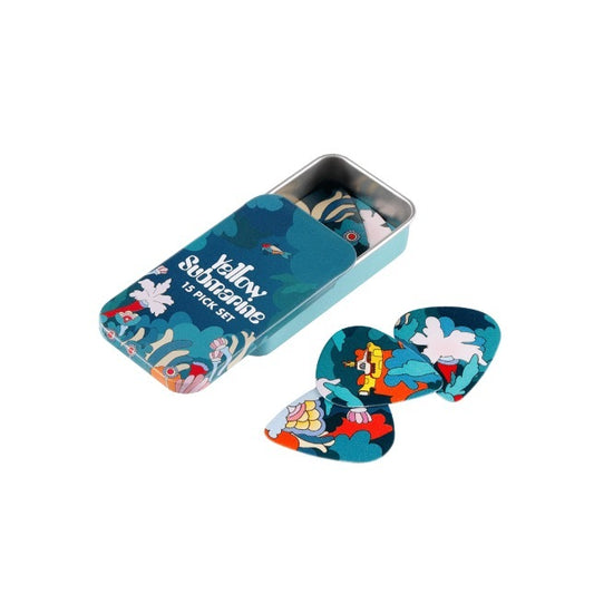 D'Addario Beatles Yellow Submarine 55th Anniversary Guitar Picks, Under the Sea, Medium Gauge (.70mm), 15-Pack
