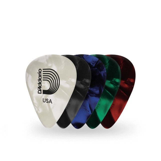 D'Addario Classic Pearl Celluloid Assortment Pack Light