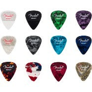 Fender 351 Dotted Celluloid Picks, 12-Pack, Heavy