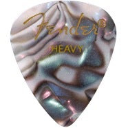 Fender Premium Celluloid 351 Shape Picks, Heavy, Abalone, 12-Pack