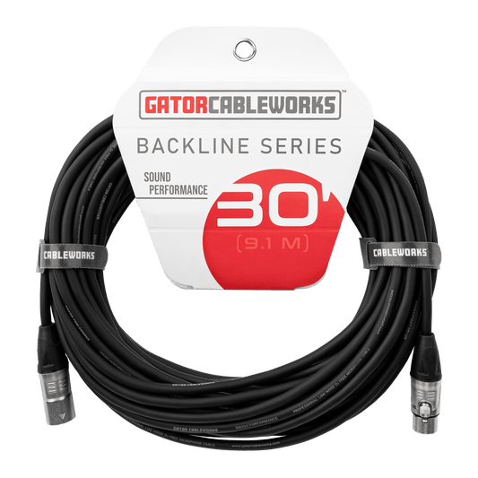 Backline Series 30 Foot XLR Microphone Cable