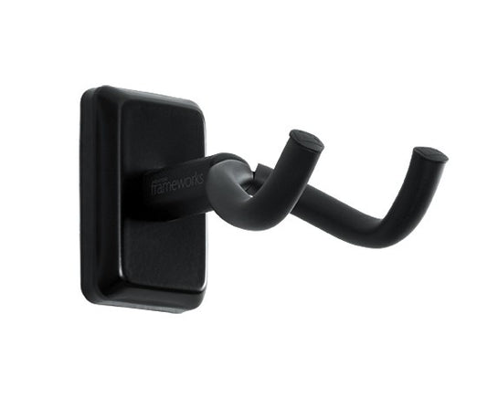 Gator Frameworks Wall Mounted Guitar Hanger with Black Mounting Plate