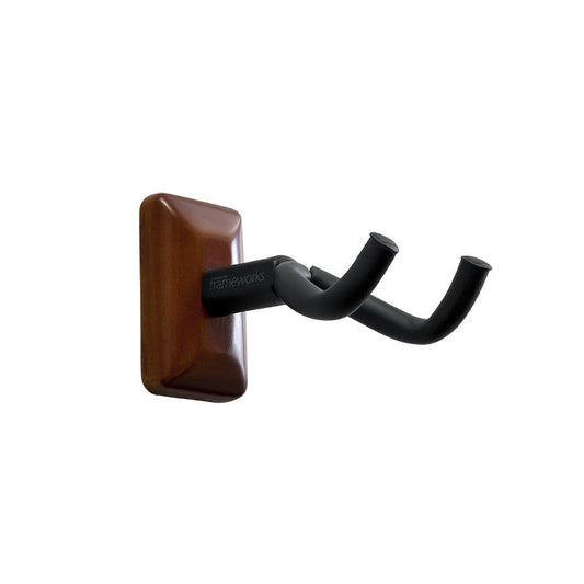 Frameworks Wall Mounted Guitar Hanger with Mahaghony Mounting Plate
