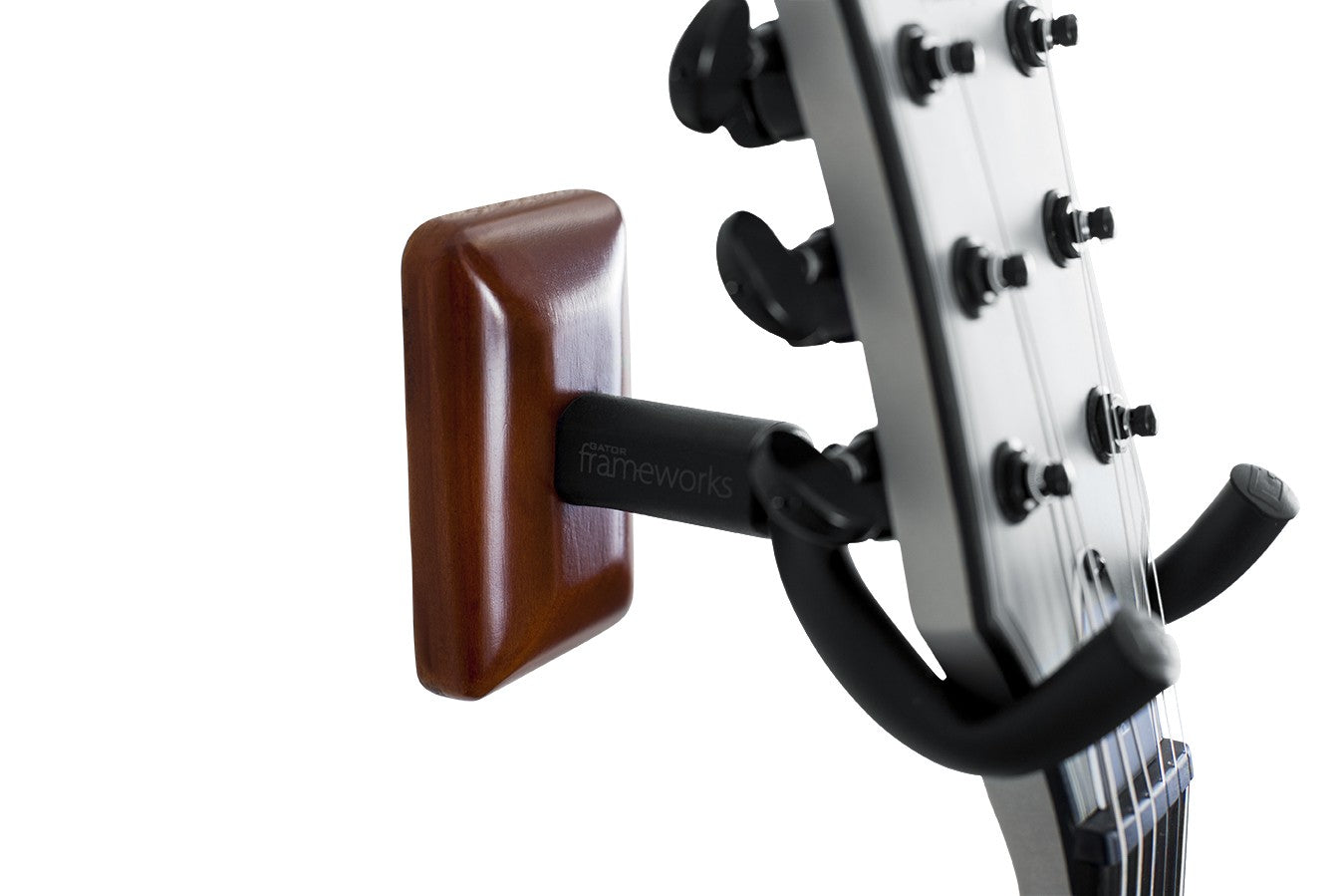 Frameworks Wall Mounted Guitar Hanger with Mahaghony Mounting Plate
