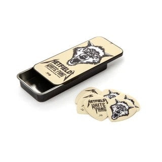 HETFIELD'S WHITE FANG PICK TIN .73