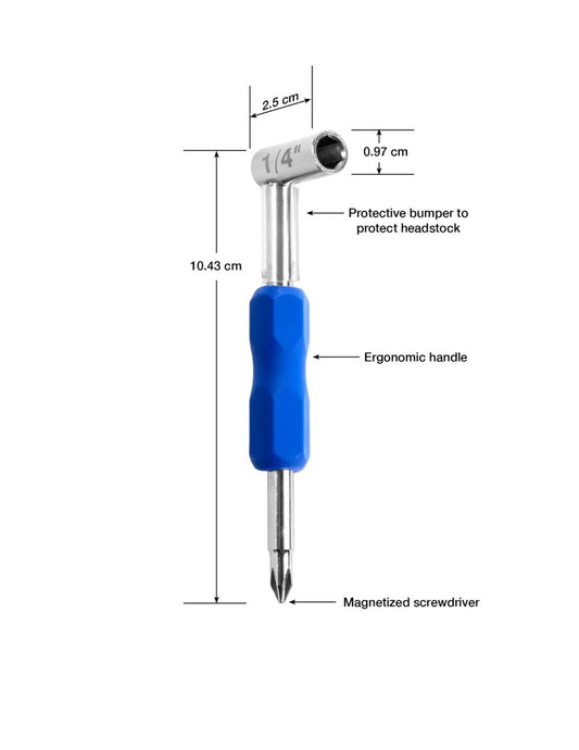 MusicNomad Premium Truss Rod Wrench - 1/4 inch