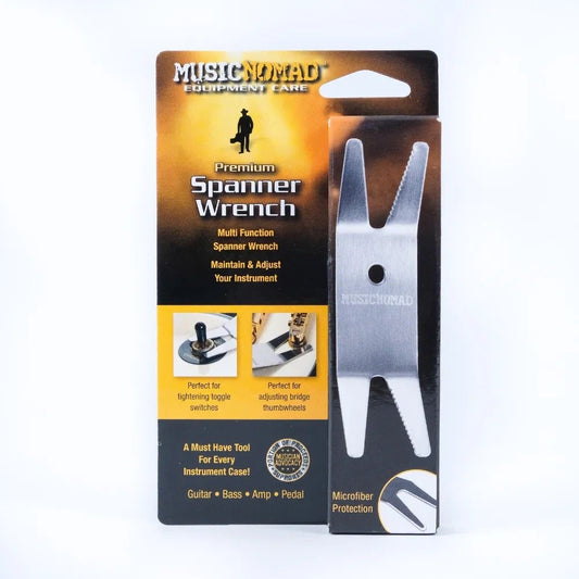 MusicNomad Premium Spanner Wrench with Microfiber Backing