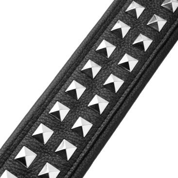 Levy's Black Leather Silver Studded Strap
