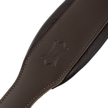 Levy's Dark Brown Acoustic Leather Guitar Strap