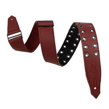 Levy's Oxblood Leather Strap with Black Eyelets