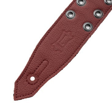 Levy's Oxblood Leather Strap with Black Eyelets