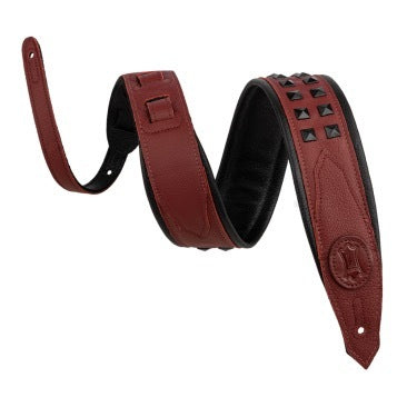 Levy's Oxblood Leather Strap with Black Studs