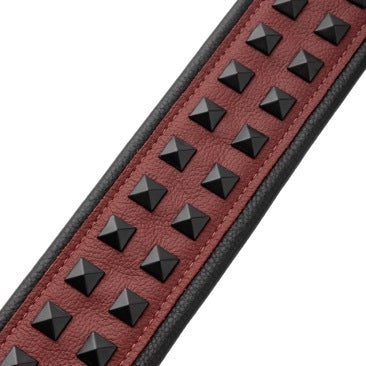 Levy's Oxblood Leather Strap with Black Studs