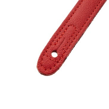 Levy's Vibrant Red Leather Strap with Red Studs