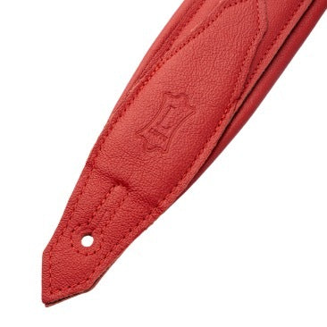 Levy's Vibrant Red Leather Strap with Red Studs