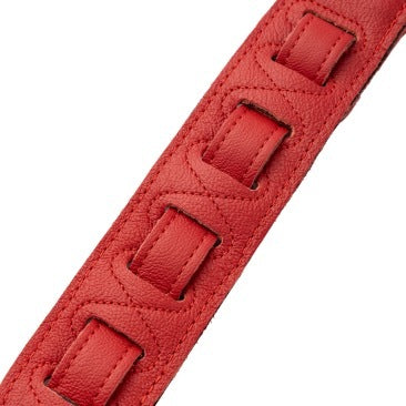 Levy's Vibrant Red Leather Strap with Red Studs