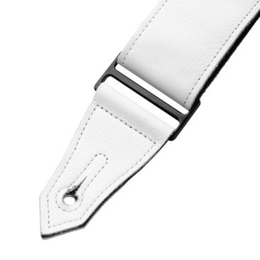Levy's White Leather Strap with Black Eyelets