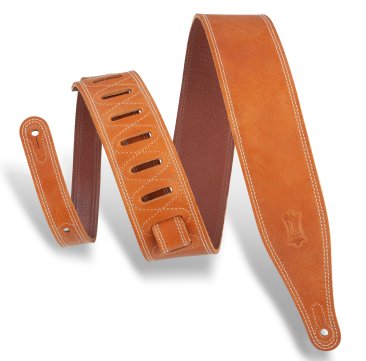 2 1/2" Pull-up Leather Guitar Strap With Soft Garment Leather Backing