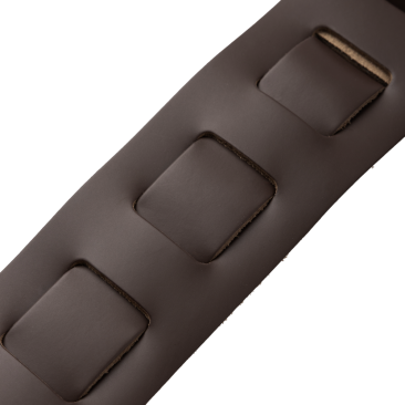 Levy's Extra Long Dark Brown Leather Guitar Strap