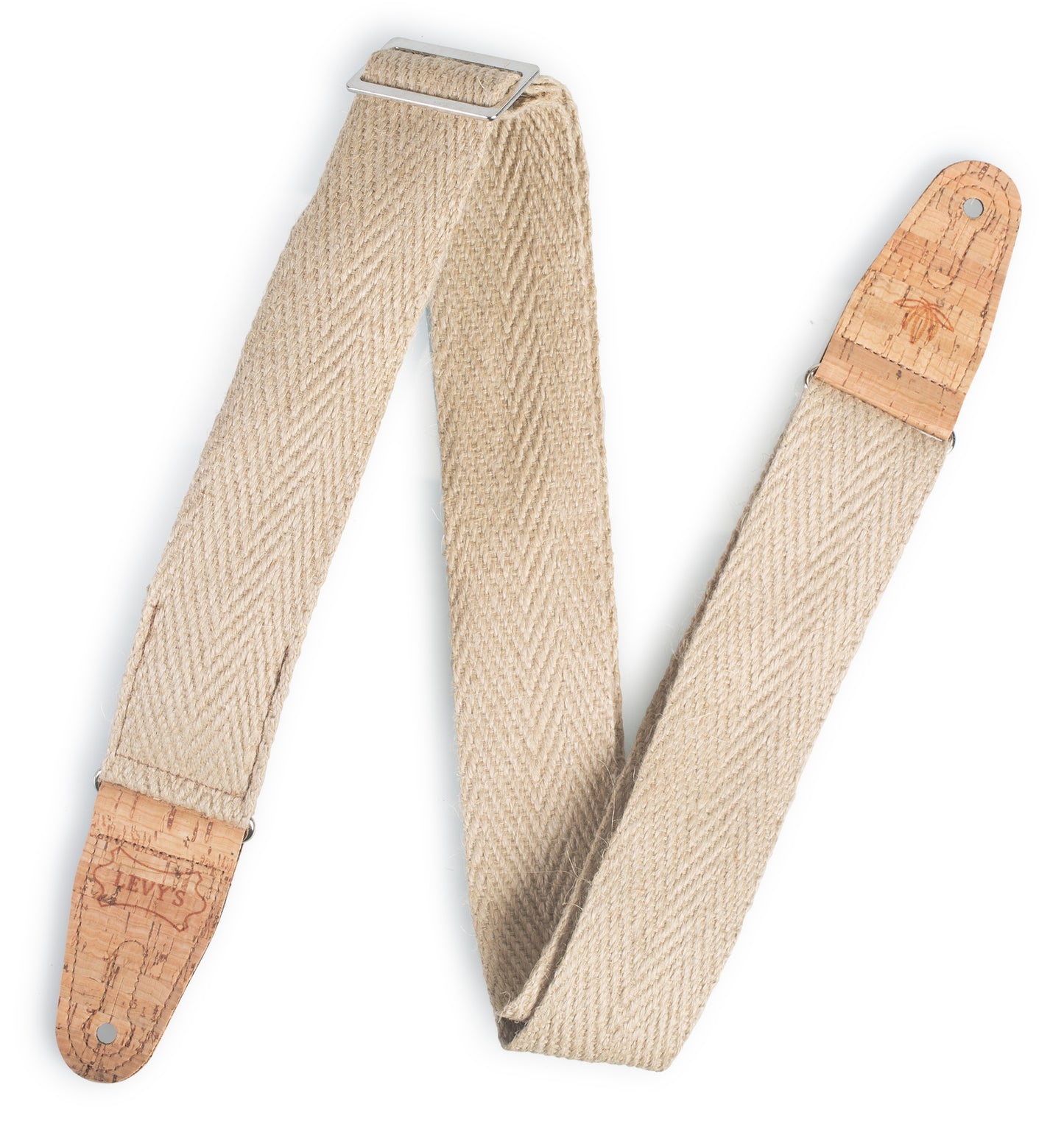 2 inch Hemp Webbing Guitar Strap with Hemp Pocket on Back