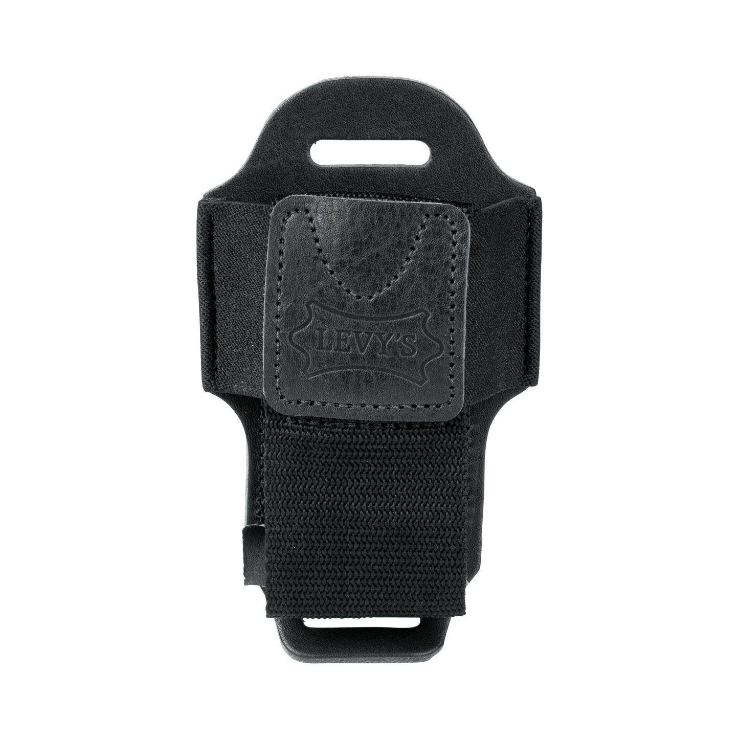 Wireless Transmitter Bodypack Holder – Black Leather