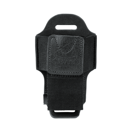 Wireless Transmitter Bodypack Holder – Black Leather