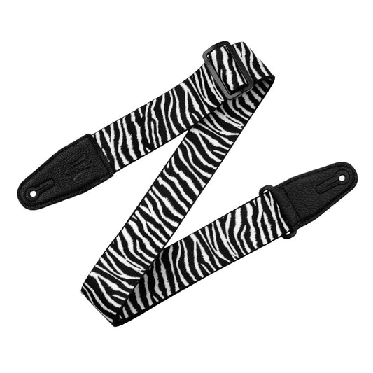 Levy's 2" Black and White Zebra Stripe Print Strap