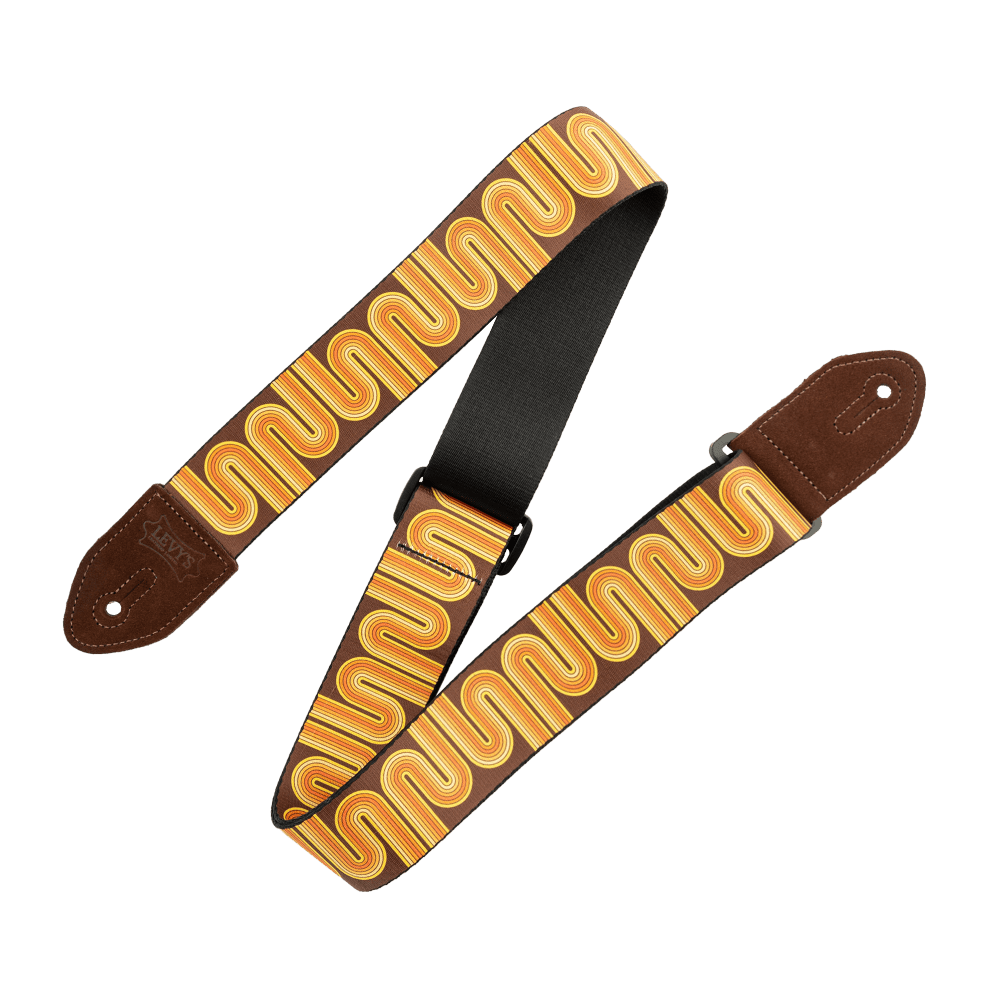 Levy's Mid Century Modern Strap - Brown and Orange Sunset Groove