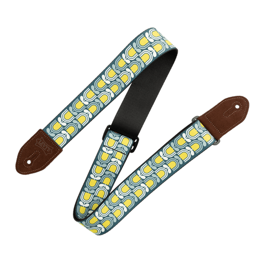 Levy's Mid Century Modern Strap - Blue, Green, and White Mod Tulip