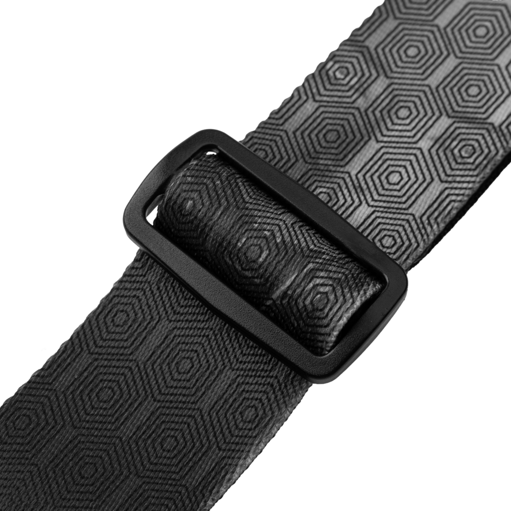 2" Levy's Black and White Robot Optical Illusion Print Strap with White Leather Ends