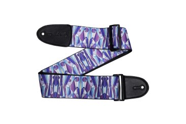 Levy's Stained Glass Guitar Strap-Kaleidoscope Purple