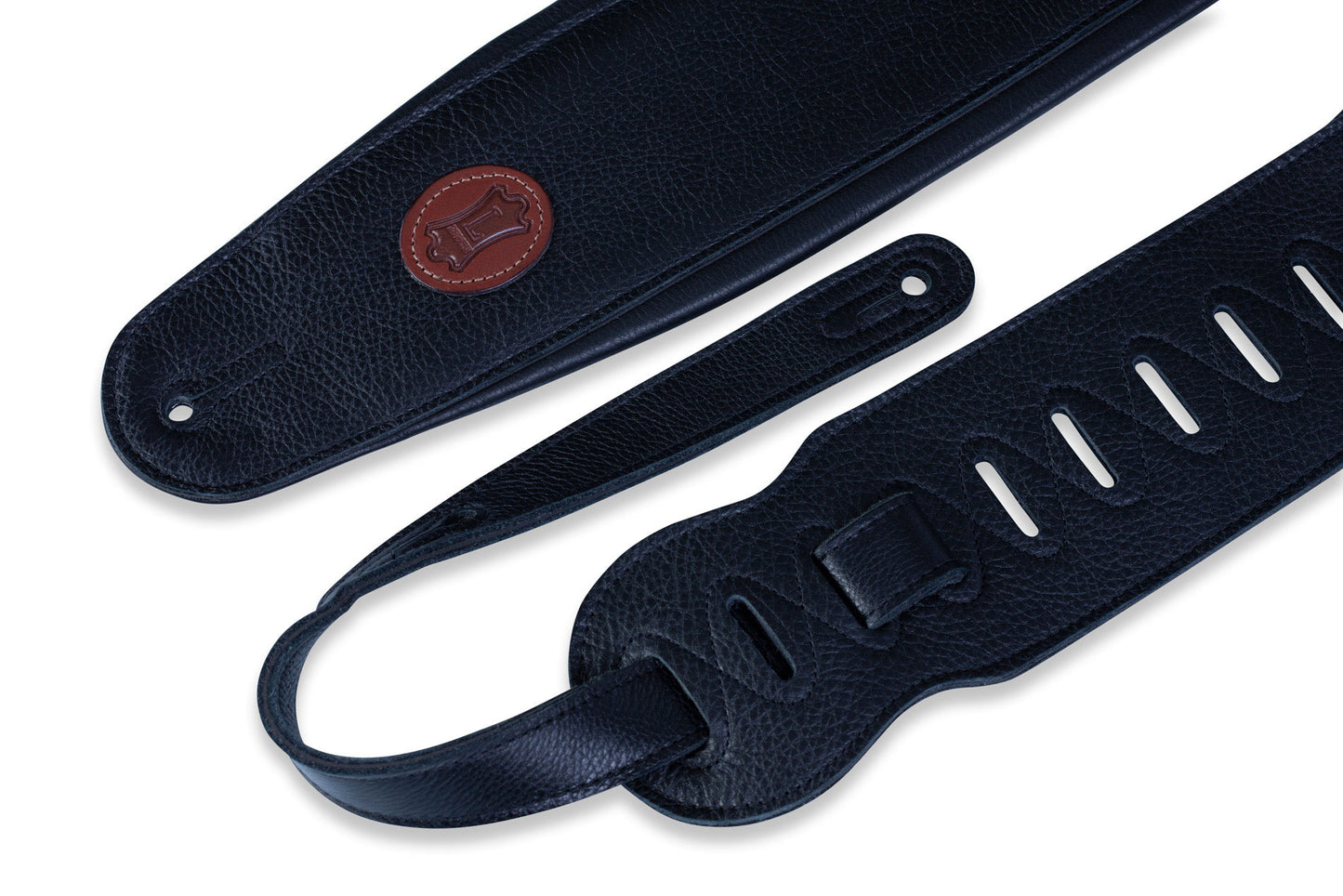 4 1/2" Garment Leather Bass Strap With Foam Padding And Garment Leather Backing