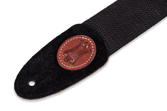 2" Signature Series Cotton Guitar Strap With Suede Ends And Tri-glide Adjustment