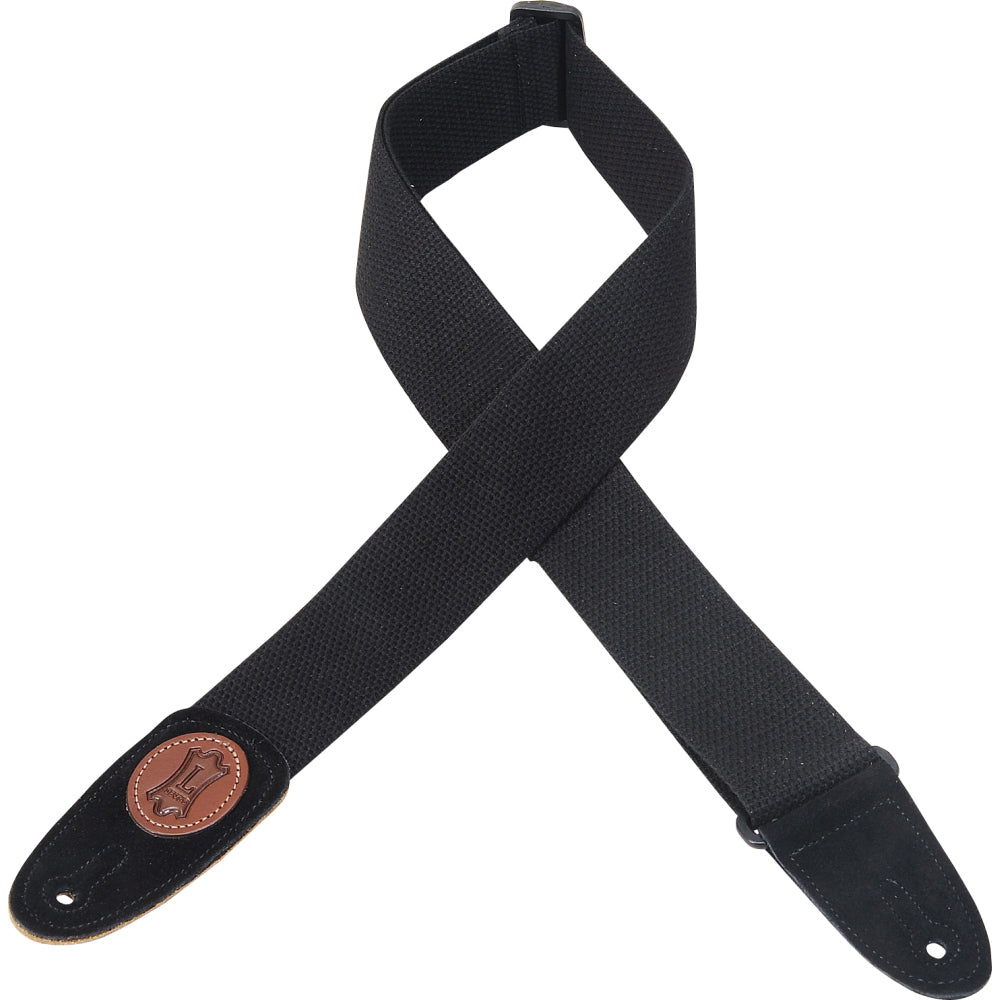 2" Signature Series Cotton Guitar Strap With Suede Ends And Tri-glide Adjustment