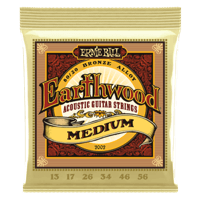 Medium Earthwood 80/20 Bronze Acoustic Guitar Strings 13-56 Gauge