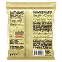 Medium Earthwood 80/20 Bronze Acoustic Guitar Strings 13-56 Gauge