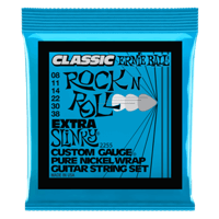 Extra Slinky Classic Rock n Roll Pure Nickel Wrap Electric Guitar Strings 8-38 Gauge