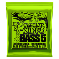 Regular Slinky Nickel Wound 5-String Electric Bass Strings 45-130 Gauge