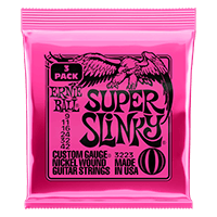 Super Slinky Nickel Wound Electric Guitar Strings 9-42 Gauge - 3 Pack