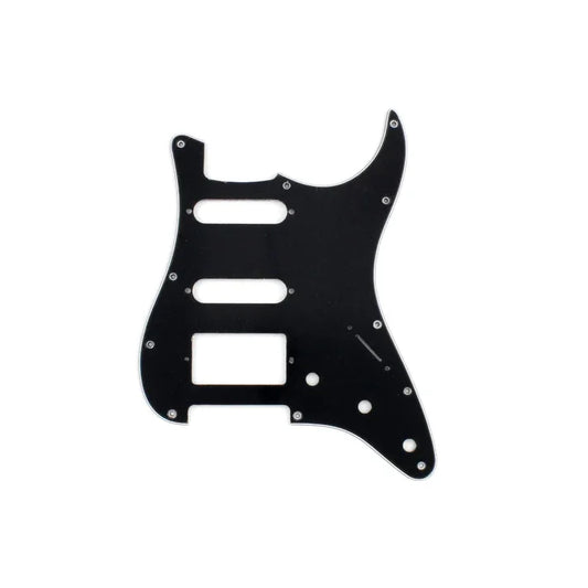 11-Hole HSS Black Pickguard For Stratocaster