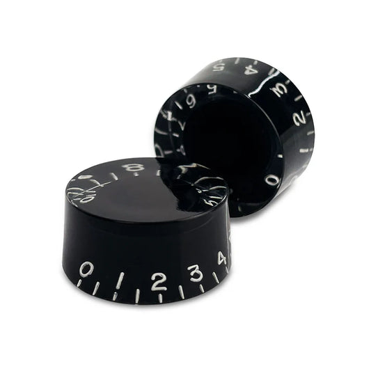 Set of 2 Vintage-style Speed Knobs - Black / Standard / Pack of 2