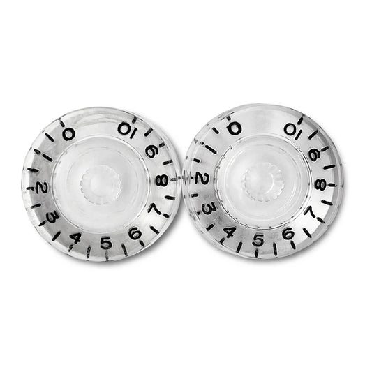Vintage-style Speed Knobs - Clear / Standard / Pack of 2