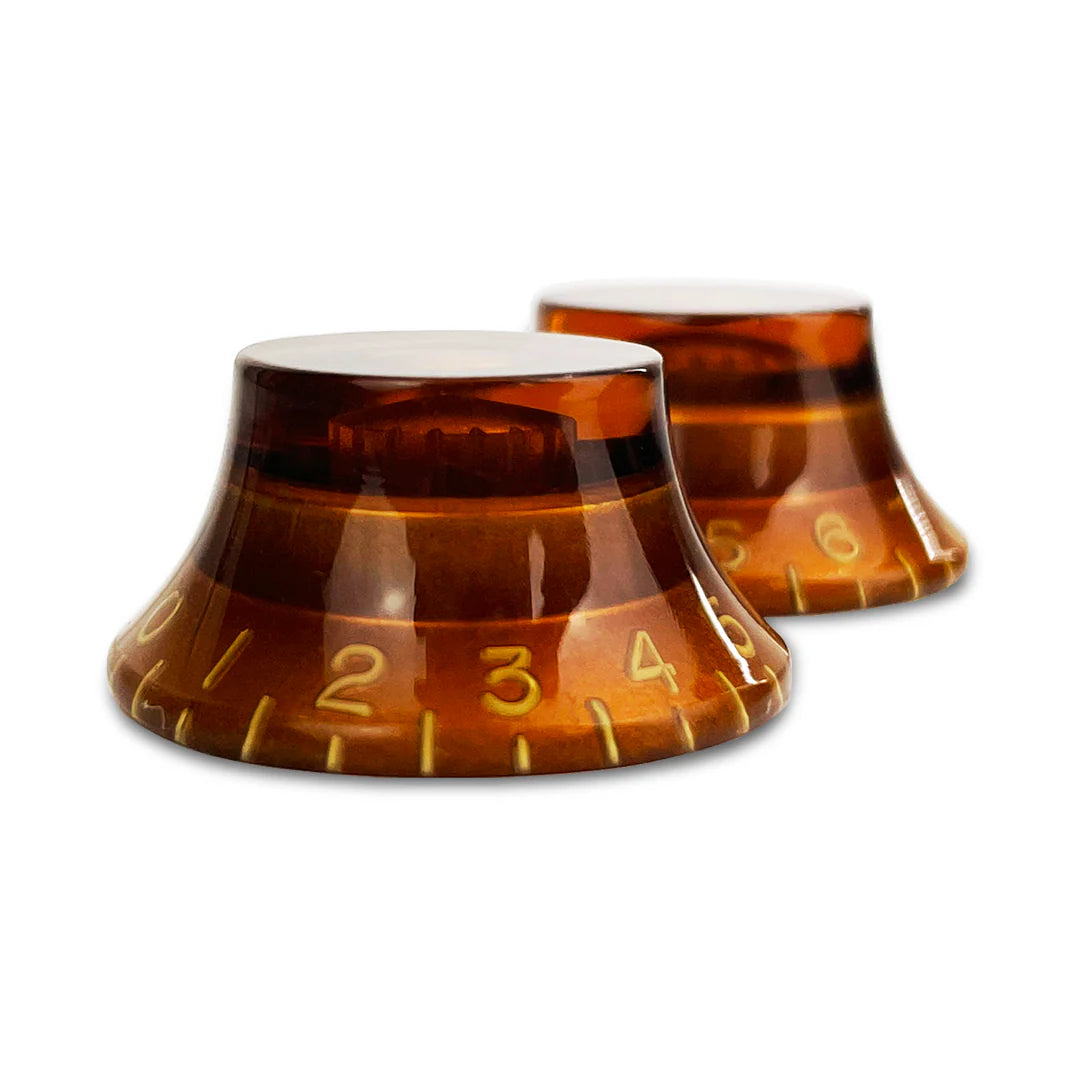 PK-0140-022 Vintage Style Amber Bell Knobs