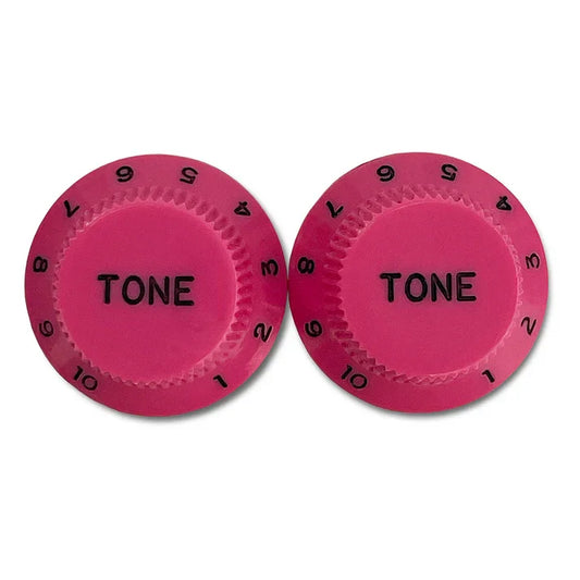 Plastic Tone Knobs for Stratocaster® - Hot Pink / Pack of 2