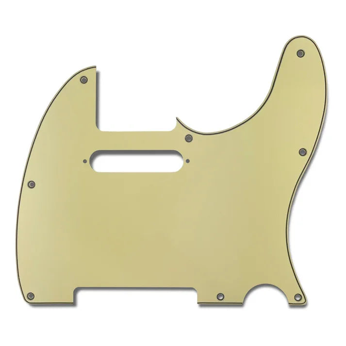 PRiMO Pickguard for Telecaster, S-S Pickup Configuration Vintage Cream
