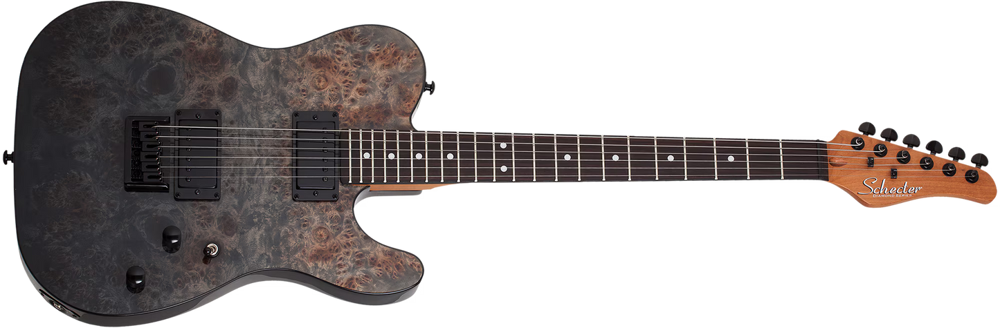 Schecter PT Standard Black Fade Burst Burl